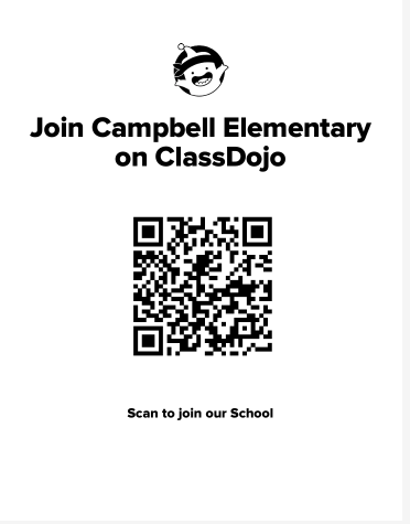 QR code to join the school Class Dojo